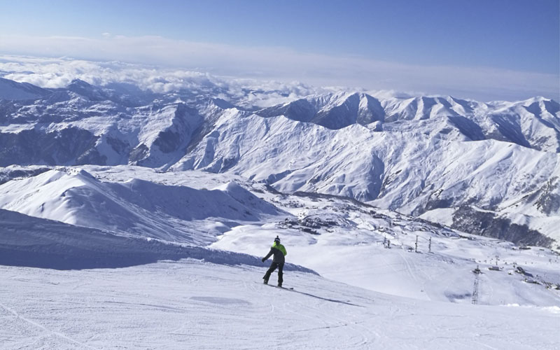 New Gudauri is a paradise for free-riders